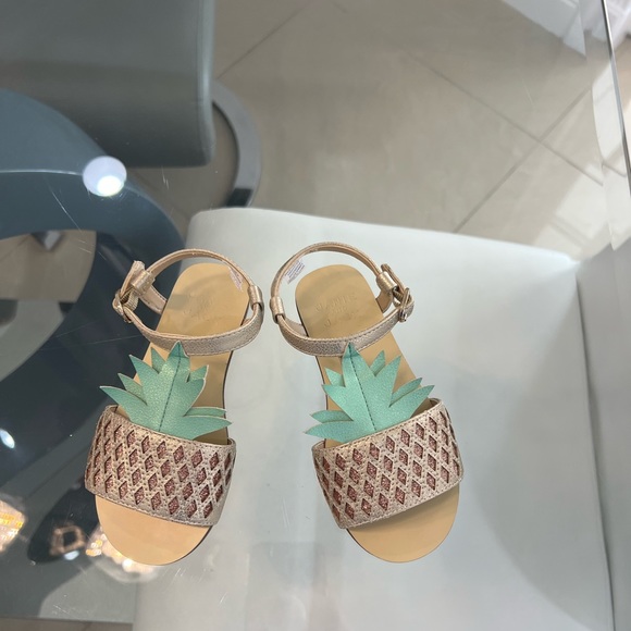 (NEW) METALLIC PINEAPPLE SANDAL size 9 - Picture 4 of 6